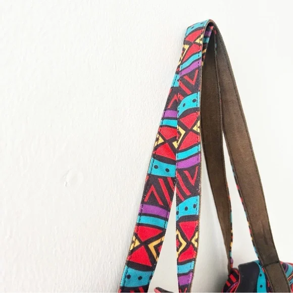 Laurel Burch Colorful Cats Artsy Canvas Shoulder Bag Tote Purse - Picture 5 of 7